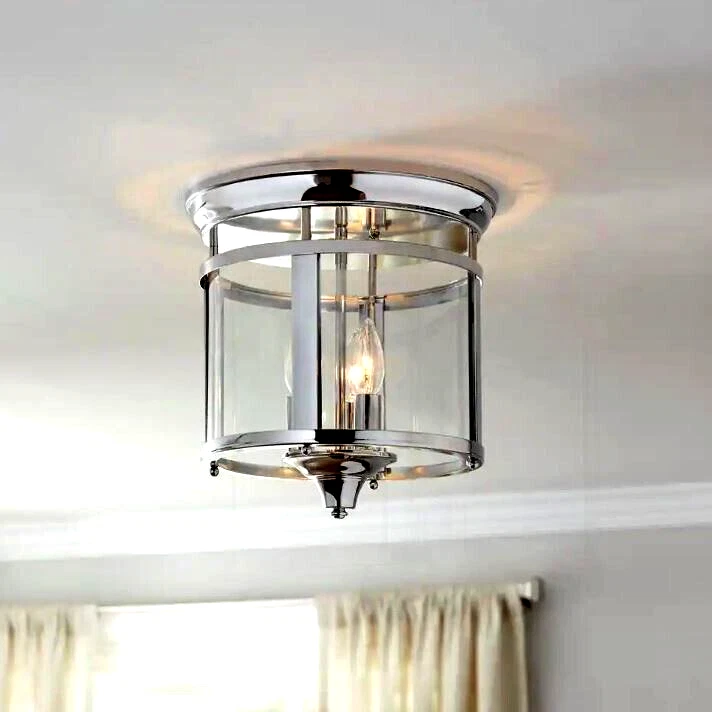 Polished chrome flush cheap mount ceiling light