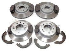 FRONT & REAR BRAKE DISCS AND PADS + SHOES FOR HYUNDAI iX35 2010-2016 (NOT 4WD)