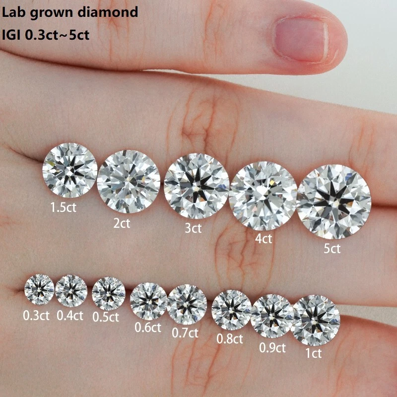 1.5 ct CVD HPHT IGI Certified Round Brilliant Loose Lab Grown Diamond DEF Color - Image 2 of 4
