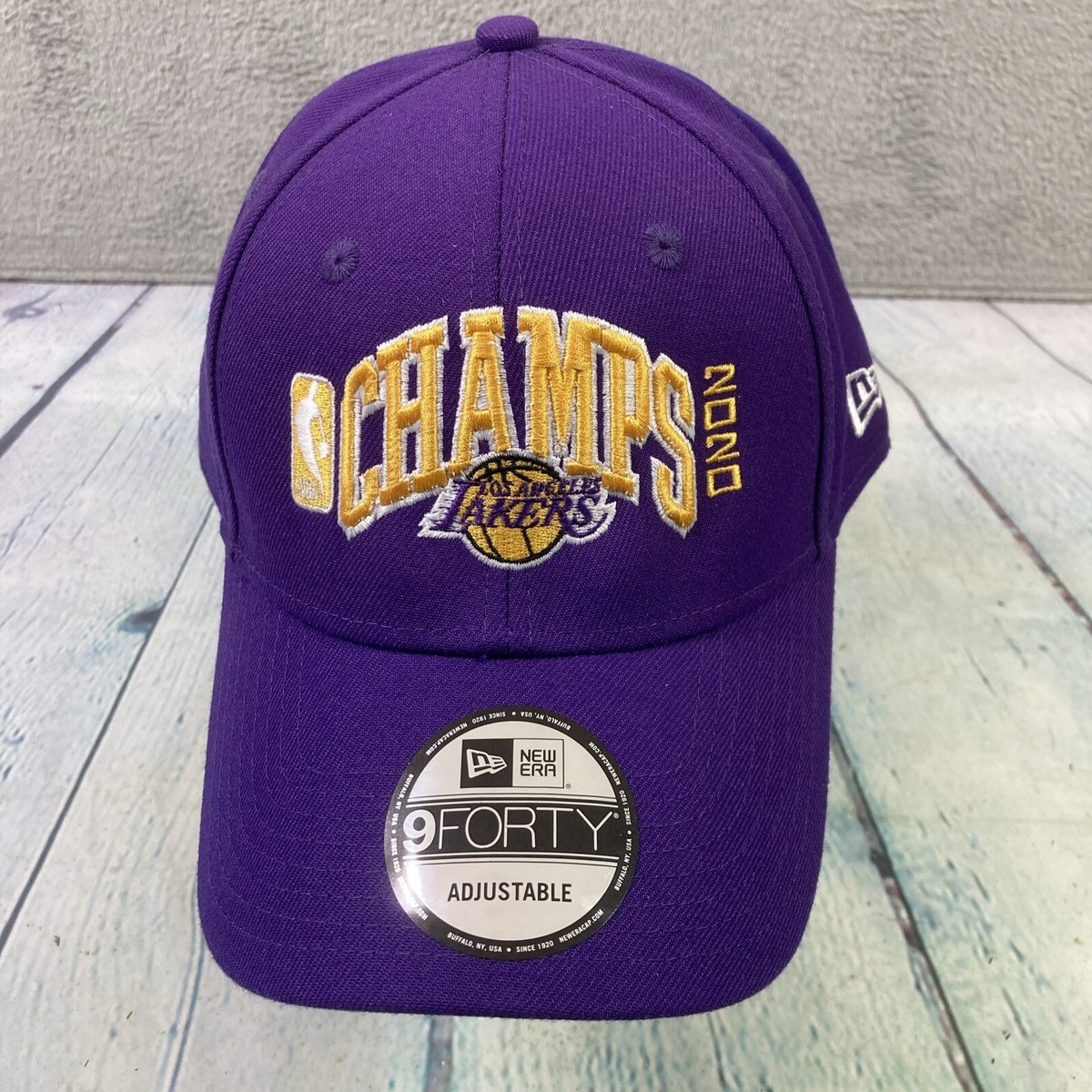 New Era Lakers 2020 NBA Champions Hat Ball Cap Purple