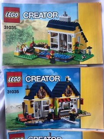 LEGO Creator 31035 Beach Hut 3-IN-1 Instruction booklets ONLY. Lot of 3, all 3.