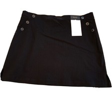 Rafaella Women s Comfort Skorts Black Size XXL Stretch Waist Pull On