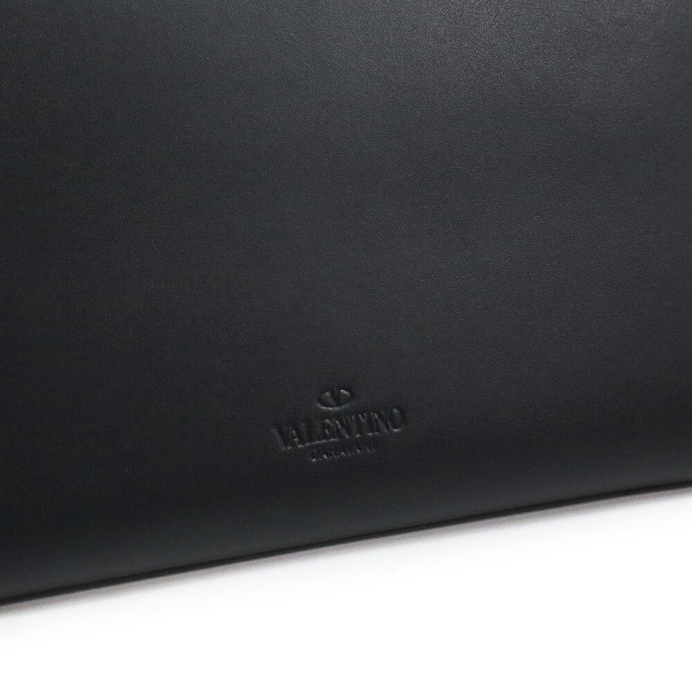 Valentino Garavani VLTN Logo Zip Around Long Wallet Calfskin
