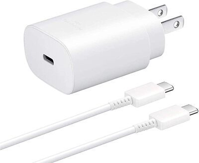 Original 25W Super Fast Wall Charger USB-C For Samsung Galaxy A12 / Galaxy A42