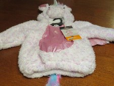 New HYDE AND EEK Boutique INFANT UNICORN Pullover Costume Pink Sparkle 12-18 Mo