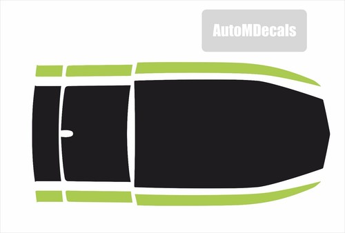 Chevy Camaro 2019 - 2022 Vinyl Decals Center Racing Stripes Rally Graphics Kit - Picture 9 of 12