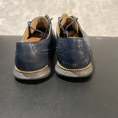 Cole Haan OS Grand Wingtip Oxford Men\'s 10 Blue C12699 Leather Shoes Cole Haan OS Grand Wingtip Oxford Men main image 2