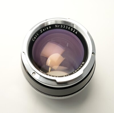 Carl Zeiss Sonnar 85mm F2 Black/Chrome Lens Contarex Mount | eBay