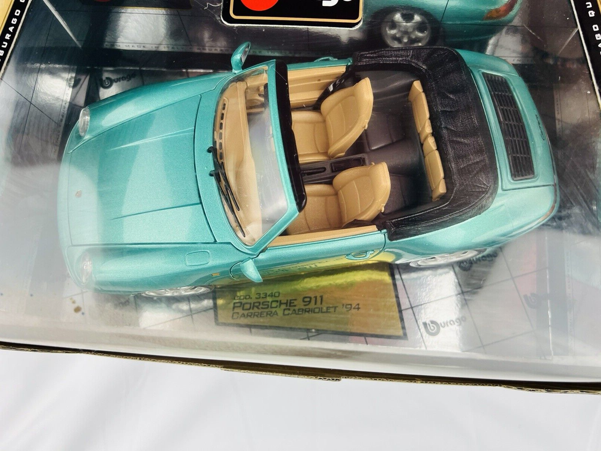 Burago Porsche 1994 911 Carrera Cabriolet 1:18 Scale Die Cast