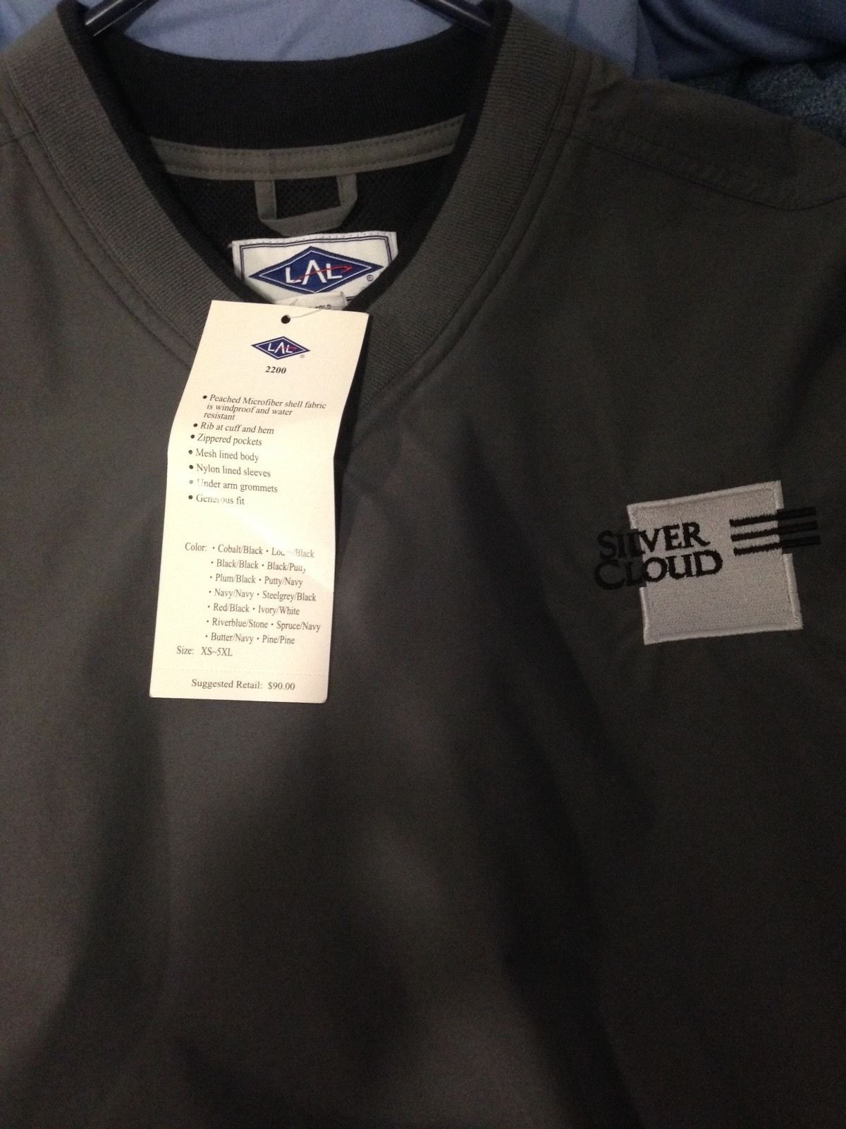 LAL VALET Reflective Light Rain Jacket Windbreaker Mens Medium Brand New W/ Tags eBay