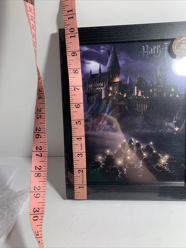 Impresión enmarcada Hogwarts At Night Lago Negro Harry Potter Geek Gear Wizardry 10x8 - Imagen 2 de 8