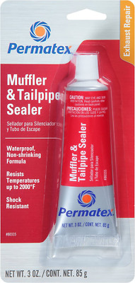 Permatex Muffler and Tailpipe Sealer, 3 Oz. Pack of 12, Black