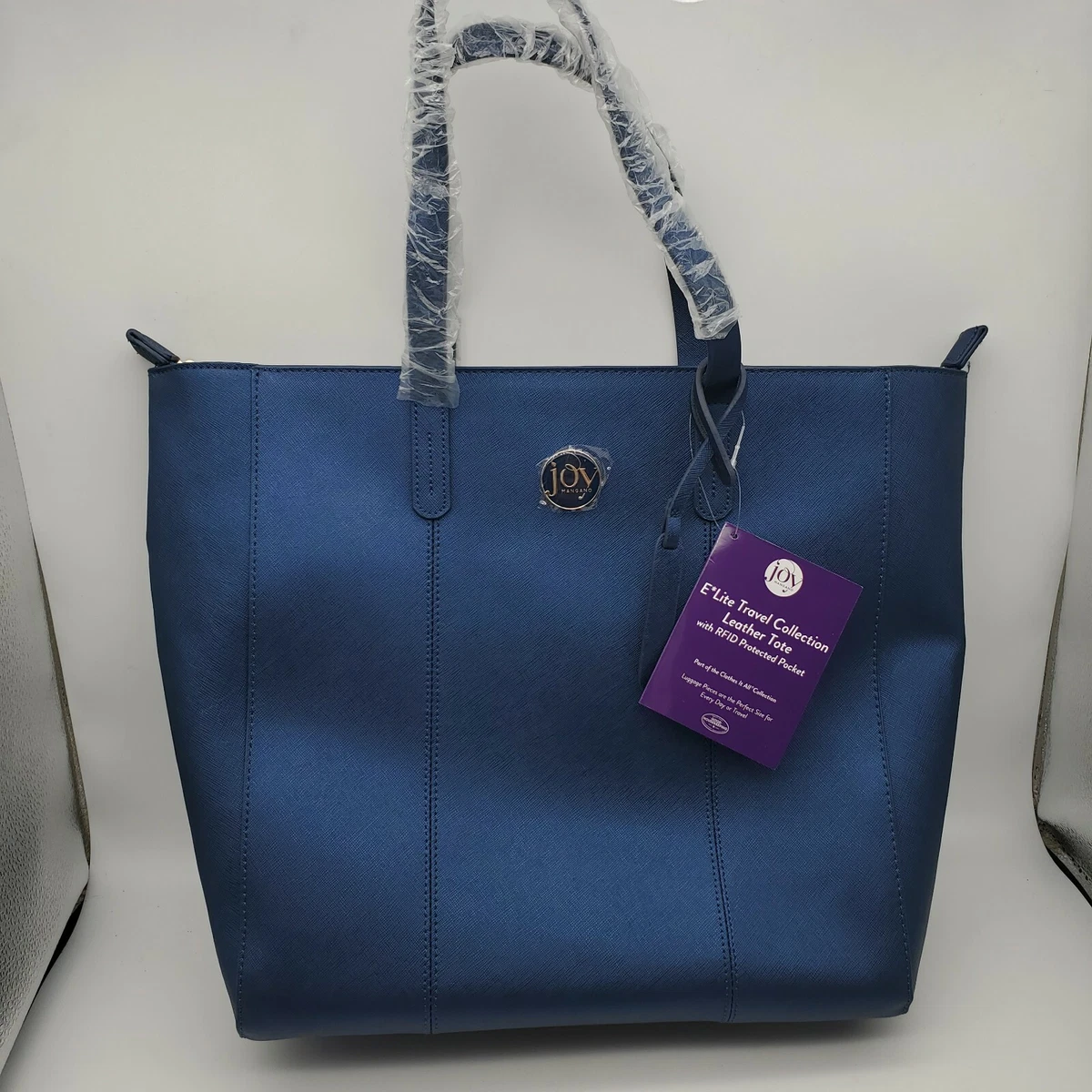 Joy mangano hotsell leather tote