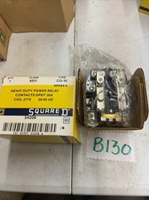 SQUARE D 8501 CO-16 /A HEAVY DUTY POWER RELAY 30A 240VAC 50/60HZ 120V- ECS