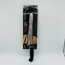 Mercer Culinary M23210 Millennia 10-Inch Wide Wavy Edge Bread Knife, Black New