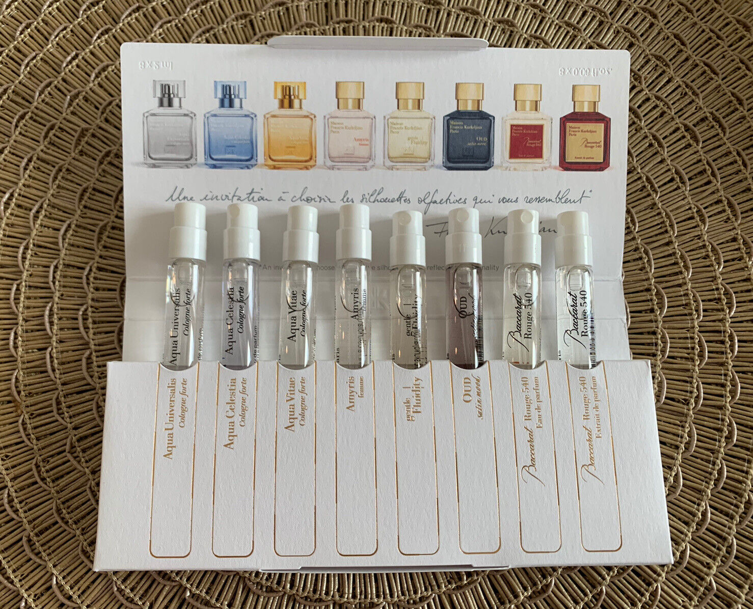 Maison Francis Kurkdjian Factory Filled Perfume Samples 2mL Each 100%  AUTHENTIC