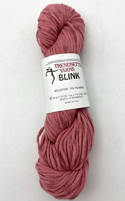 Trendsetter Yarns Blink #2113 Rose Cotton Blend Hank 50 gm 1.75 oz