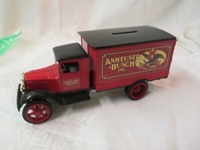 Vintage Ertl Diecast metal Toy Truck Bank 1931 Hawkeye Anheuser Busch