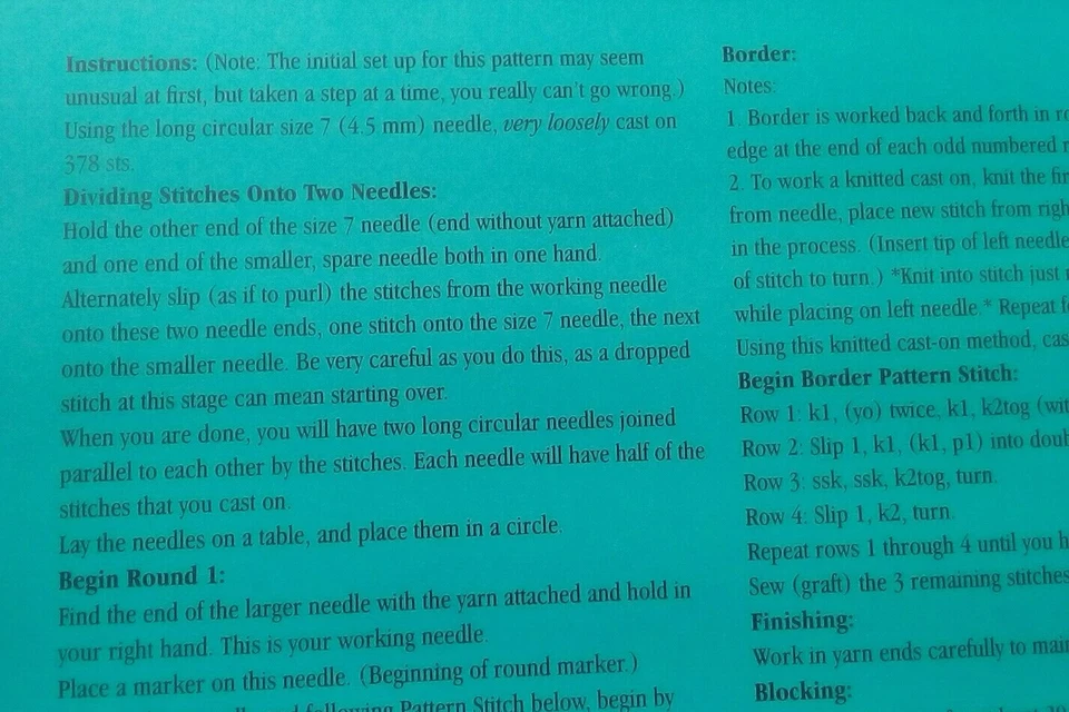 LACE MOEBIUS SCARF Fiber Trends Knitting Pattern Vintage 2001 Sarah Hauschka - Image 4 of 4