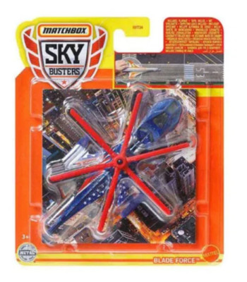 Matchbox Blade Force SB-100 Helicopter Sky Busters Rescue Chopper Diecast Blue