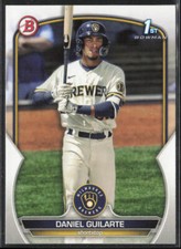 2023 Bowman Daniel Guilarte BP-21 1st Paper | Milwaukee Brewers