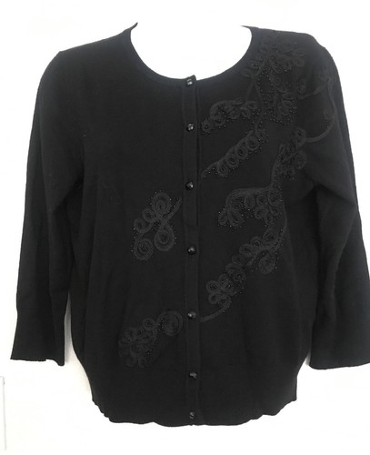 Cable \u0026 Gauge Cardigan Sweater Size L 