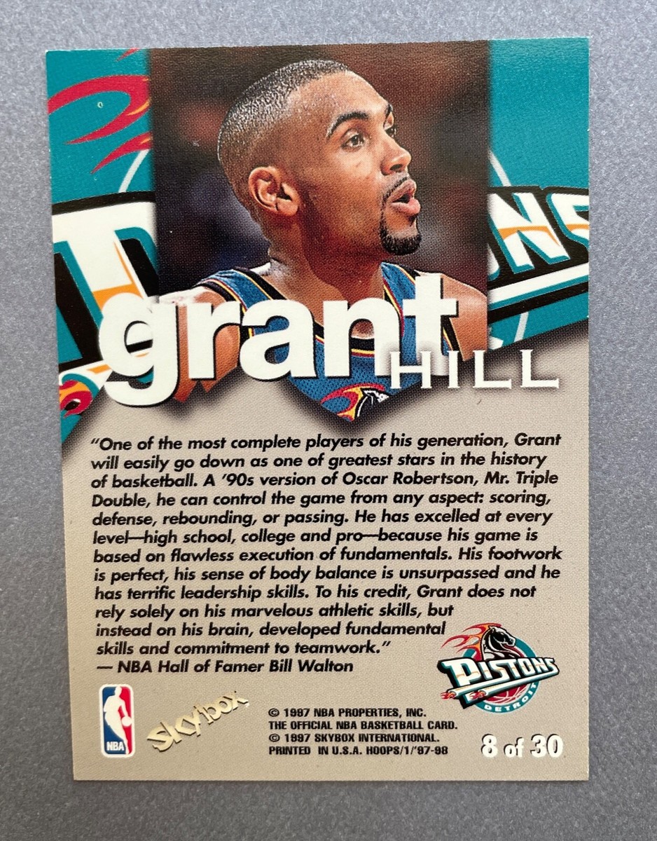 1997-98 NBA Hoops Basketball Grant Hill Talkin Hoops #8 HOF