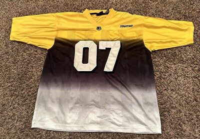 Vintage Starter Football Jersey Mens XL Blank Yellow Gray Y2K