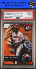 2023 Bowman Platinum Top Prospects #TOP93 Elly De La Cruz /25 -Orange PSA 9
