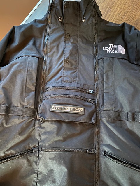 supreme the north face steep tech hooded jacket black