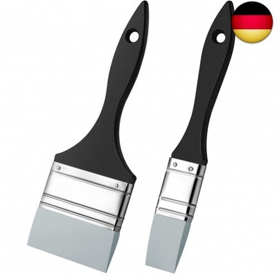 2 Stück Silikon Bürste Spitzkantiges Solides Flaches Flexibles Malwerkzeug auf A