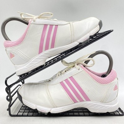 Adidas Tech Response Weiß Rosa Golfschuhe Turnschuhe Größe UK 3,5 Damen 675370