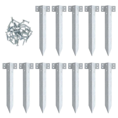 12 Pack Railway Sleeper Brackets Driveway Heavy Duty Edging Edge, Timber