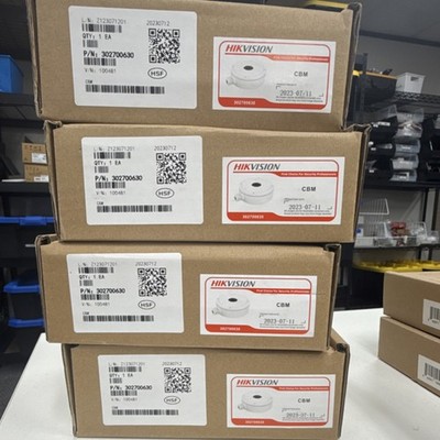 Hikvision CBM White Surveillance Camera Bracket MPN 302700630, 2023 (Lot of  4)