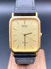 [Exc+5] SEIKO Dolce 7731-5240 Quartz Vintage Watch Mens Gold Dial Japan