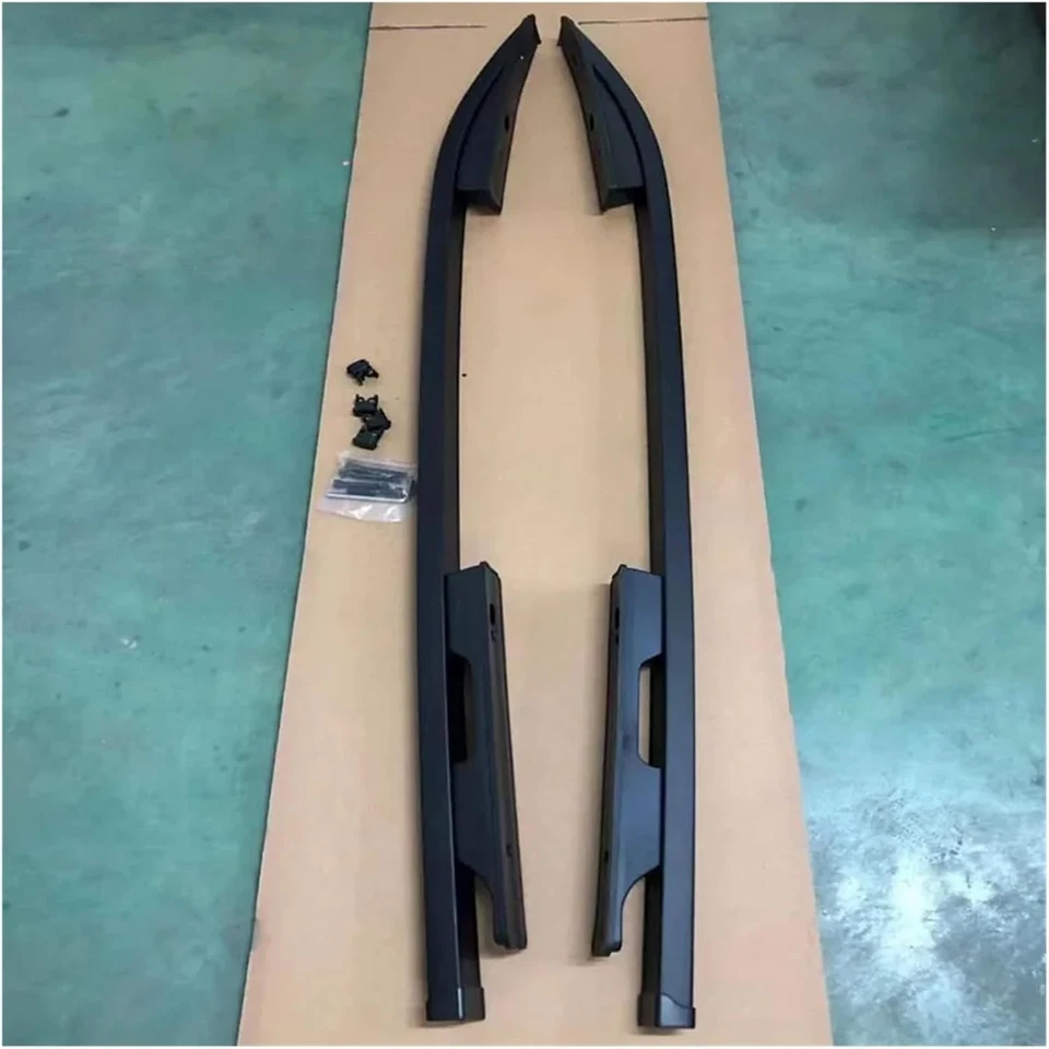 Black Roof Rail Rack Side Rail Bar Fits Mitsubishi L200 Triton 4Door 2016-2022 - Image 4 of 4