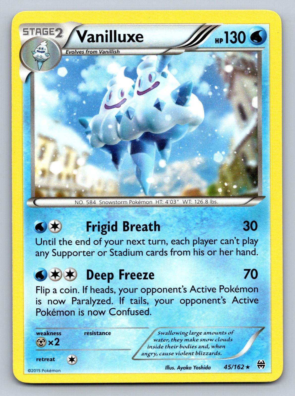 Vanilluxe 45/162 Rare BREAKthrough Pokemon Lightly Played