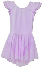 Ballet Leotards for Girls Toddler Dance 4-6 Years T3 - Purple Flutter Sleeve