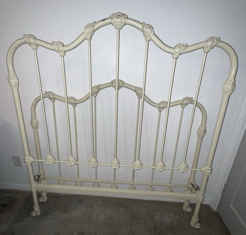 Vintage Heavy Iron Full/Double Size Bed Frame Ornate WASHINGTON STATE PICKUP