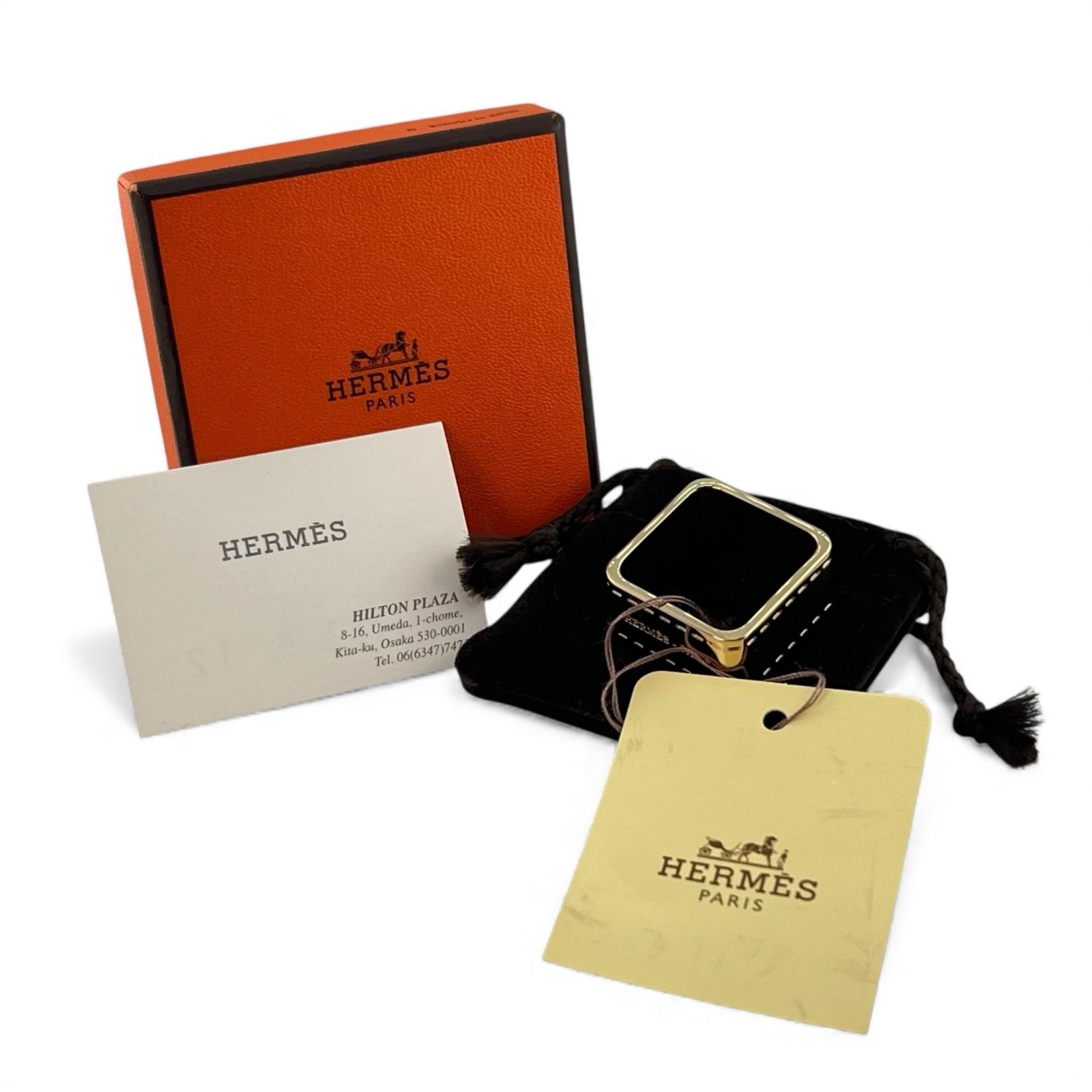 Pristine HERMES Scarf ring BOLDUC Square gold Wom… - image 2