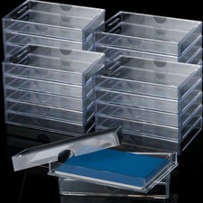 6 Pieces Clear Deck Case, Card Organizer Compatible with MTG TCG Plastic Play...