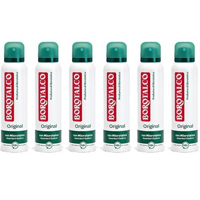 6x Borotalco Roberts Deo Spray Deodorant Original Fresh 150 Ml Ohne Alkohol