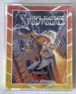 Vintage Firebird Software Bandspiel SAVAGE Sinclair ZX Spectrum in großer Hülle