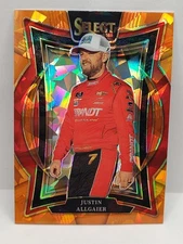 2025 Select NASCAR Orange Ice Prizm #183 Justin Allgaier Grand Stand SP