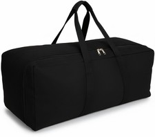Extra Large Heavy-Duty Canvas Travel Duffle Bag for Military Camping Storage