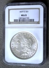 1879 S MORGAN SILVER DOLLAR ~ NGC MS65 ~ A REAL BEAUTY ~ OLD BROWN LABEL