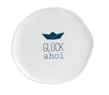 Meer als Worte Teller klein "Gl&uuml;ck ahoi"