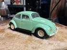 Vintage Tonka Pressed Steel Volkswagen Beetle Mint Green 8.5" Toy 1960's #52680