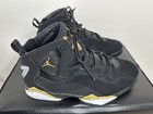 NIKE Air Jordan True Flight Black Metallic Gold Men’s Sneakers Size 10.5 — photo 1