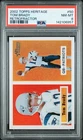 2002 TOPPS HERITAGE RETROFRACTOR #50 TOM BRADY 237/557 PSA 8